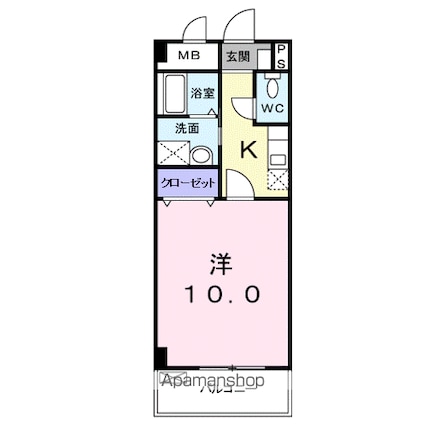 エス・ポールト[1K/30.11m2]の間取図