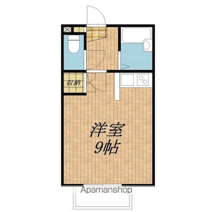ポチの家[1R/23.18m2]の間取図