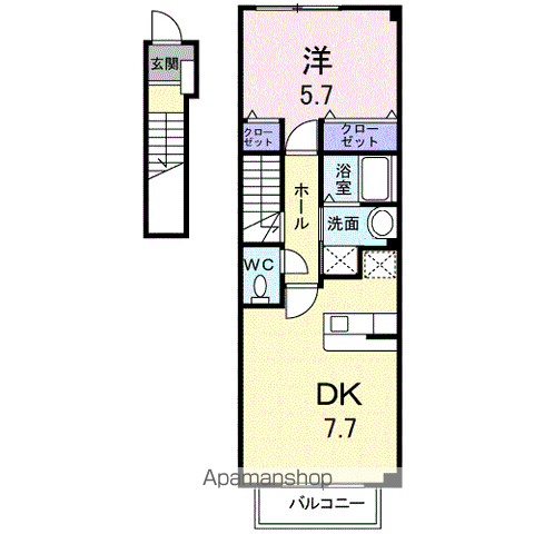 【シャルマンヒロ参番館の間取り】