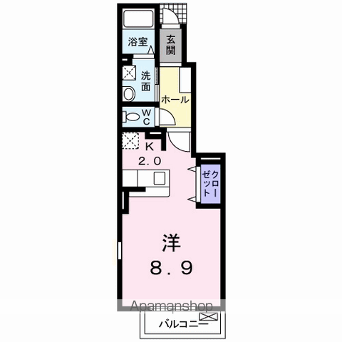 VILLA鶴島Bの間取り写真