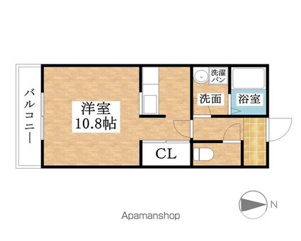 ＡＫＳハイツ[1K/30.23m2]の間取図