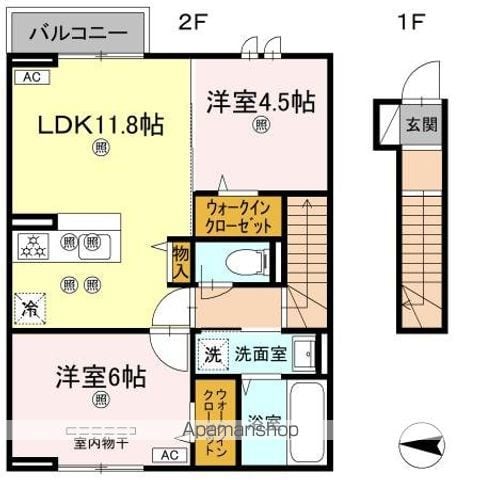 DーROOM・STの間取り写真