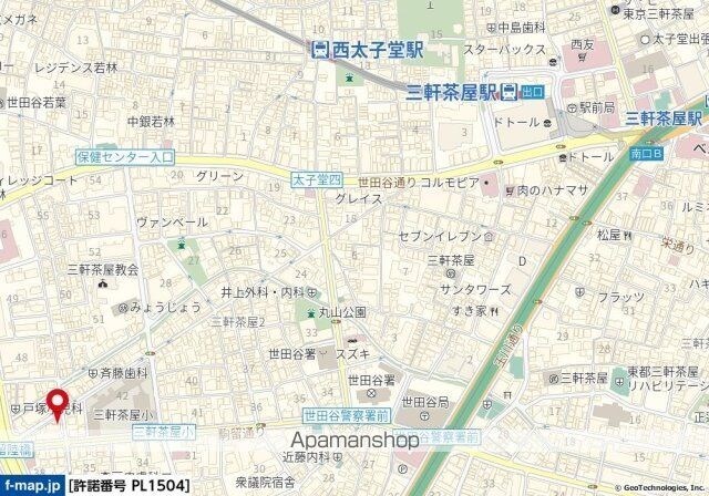 トップ三軒茶屋第４[1R/16.07m2]の周辺9