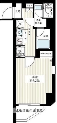 ＭＡＸＩＶ糀谷[1K/25.92m2]の間取図