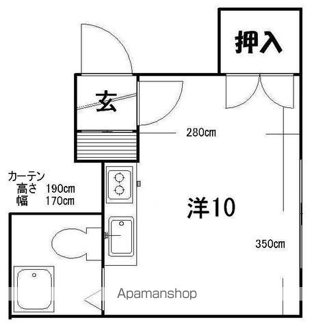 コーポのとの間取り写真