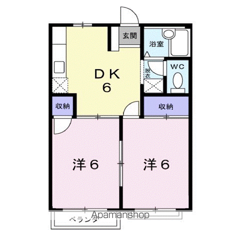 サンラビアン川口Cの間取り写真