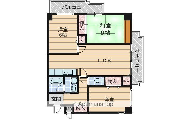 サンヴェールの間取り写真