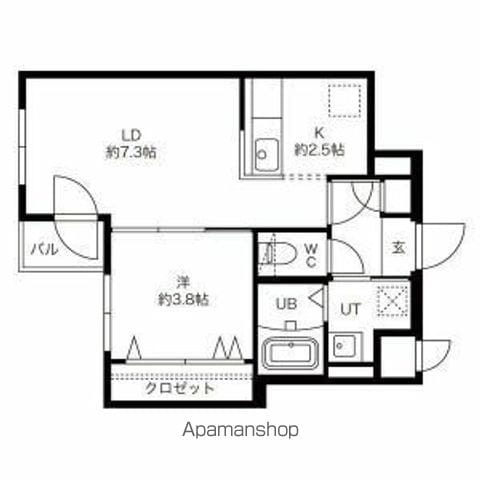 ENCHANーTHE環状通東の間取り写真