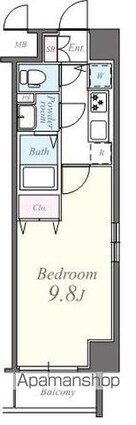 ファミーユ[1K/29.02m2]の間取図