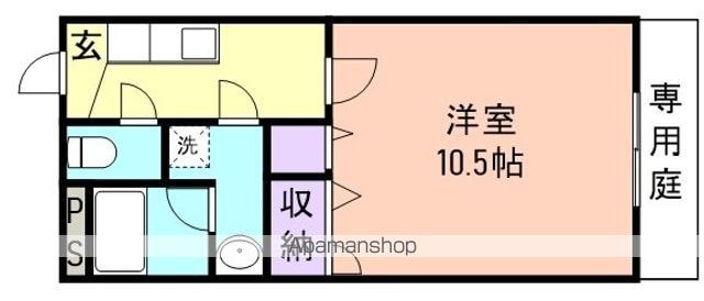 Ｍトゥルケーゼ[1K/32m2]の間取図