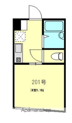 ＫＫハウス金町[1K/16.27m2]の間取図