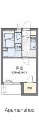 ミランダ北砂[1K/22.04m2]の間取図