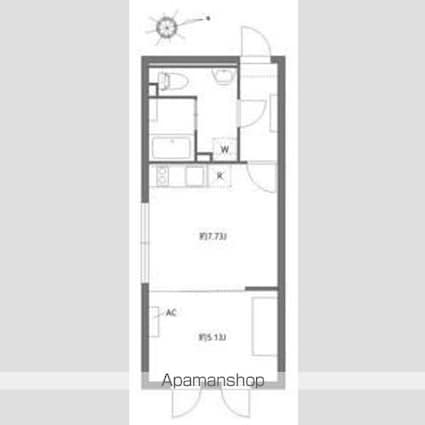 アレーロ西早稲田[1LDK/31.1m2]の間取図