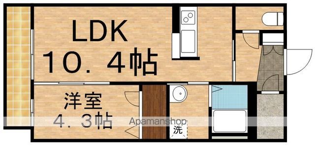 【日野市大字日野のアパートの間取り】