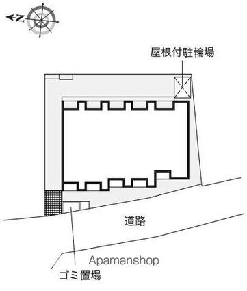 レオネクスト小関２[1K/28.66m2]の配置図
