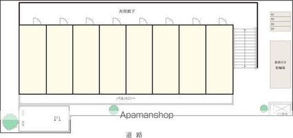 リリックコート長島[1K/21.99m2]の配置図