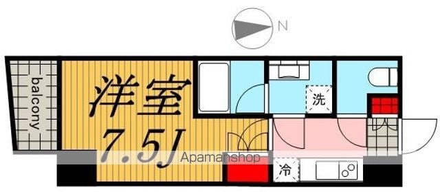 トワ・テ・メゾン[1K/27.64m2]の間取図