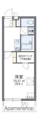 レオパレスステラ[1K/26.08m2]の間取図