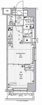 ＰＲＥＭＩＵＭ　ＣＵＢＥ　代々木上原[1DK/33.89m2]の間取図