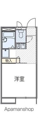 香川県高松市川島本町[1K/20.28m2]の間取図