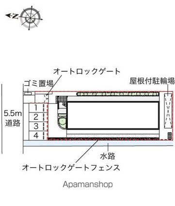 レオパレスサンヴィレッジ２０[1K/19.87m2]の配置図