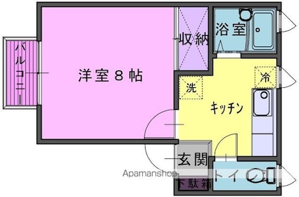 ガゼボ[1K/26.91m2]の間取図