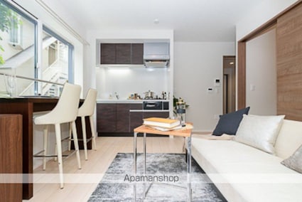 ＳＱＵＡＲＥ市谷河田町ｈｉｌｌｓｉｄｅ[1LDK/31.32m2]のリビング・居間