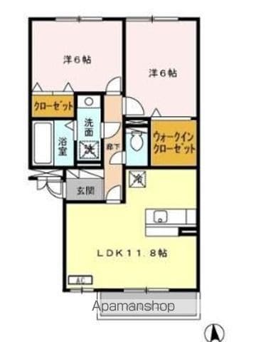 リバーサイド・Kの間取り写真