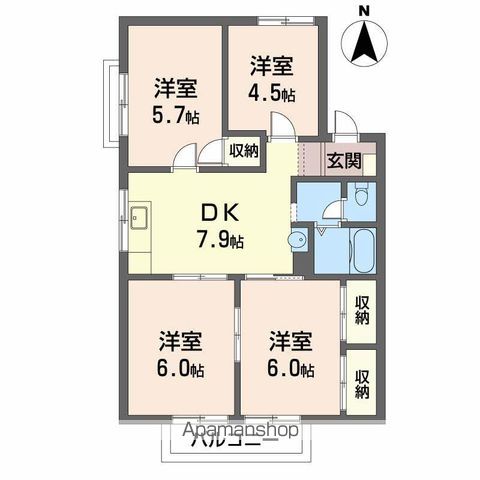 ベルメゾンの間取り写真