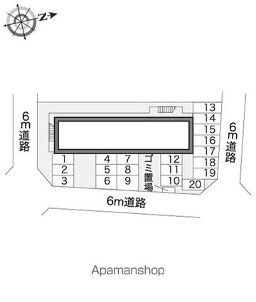 レオパレスＬｉｖｅ仙台[1K/20.28m2]の配置図