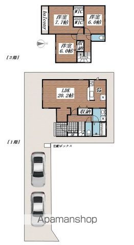 【ＳＵＭＡＩ－ＴＯ四街道市大日０２の間取り】