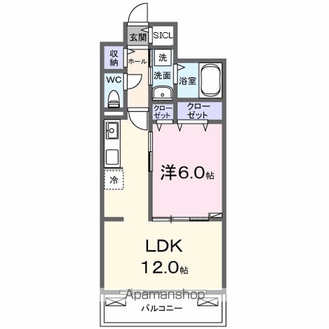 【中神町アパート　　　　　　　　　　　　　　　　　　　　　　　の間取り】