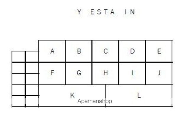 Ｙ．ＥＳＴＡ．ＩＮ[1K/25.97m2]の配置図