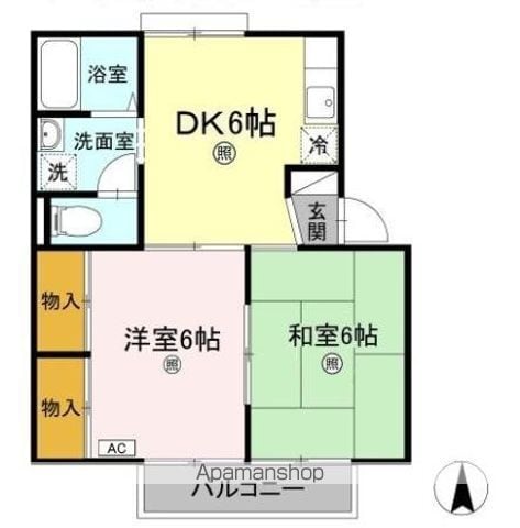 プレジール安田 A棟の間取り写真