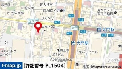 ＧＳハイム芝大門[1R/20.05m2]の周辺