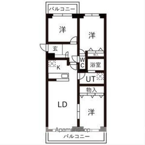 BRO北野の間取り写真