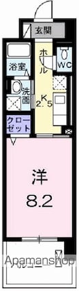 グレイス　コート[1K/29.27m2]の間取図