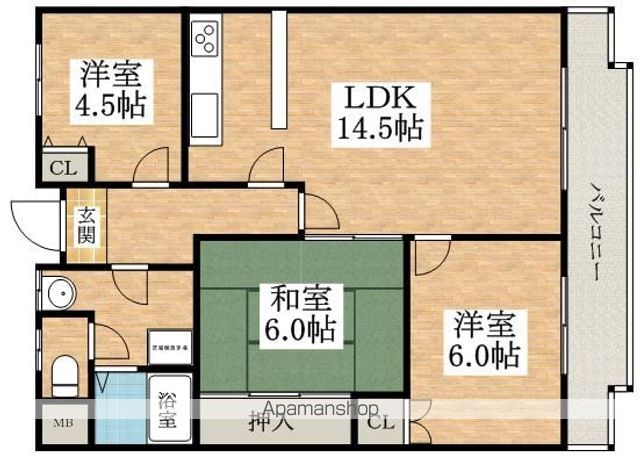 メゾンリバーサイド1の間取り写真