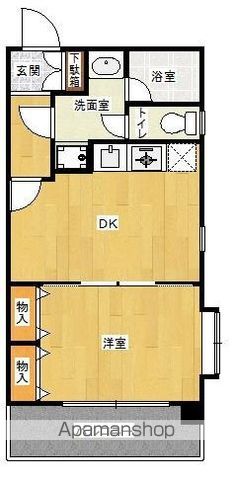 福岡市博多区美野島のマンションの間取り