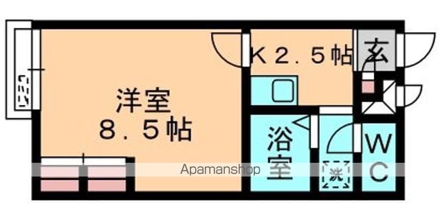 レオパレスアンソレイエの間取り写真