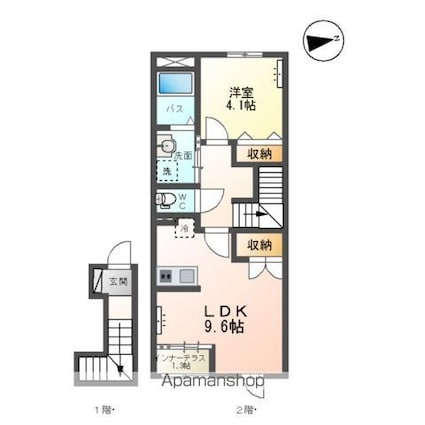 Ｌ　Ｉ　Ｎ　Ｋ（リンク）[1LDK/42.82m2]の間取図