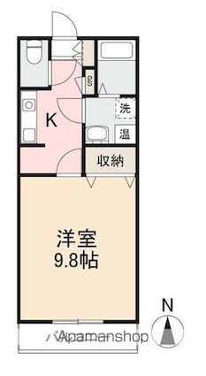 エトワール木太[1K/31.08m2]の間取図