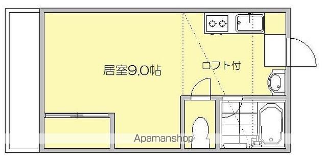 福岡市東区多の津のアパートの間取り