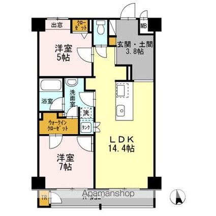 ＴＲＩーＳＴＡＧＥ[2LDK/66.28m2]の間取図