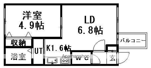 サザンクロス福住の間取り写真