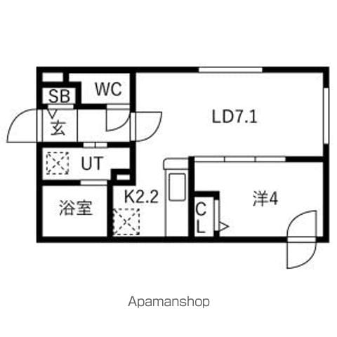 ラグナベルデ苗穂駅前の間取り写真