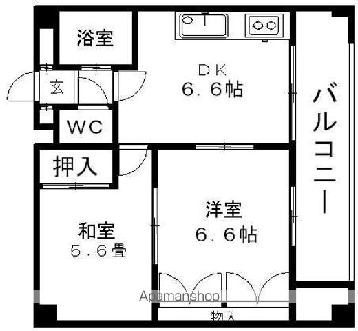 プレサント北35条の間取り写真
