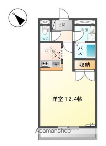 【岐阜市芥見町屋のアパートの間取り】