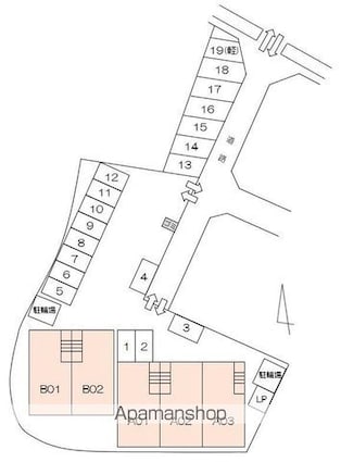 香川県高松市円座町[2LDK/50.09m2]の配置図