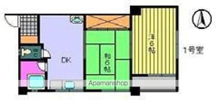 田中ビル[2DK/36.45m2]の間取図
